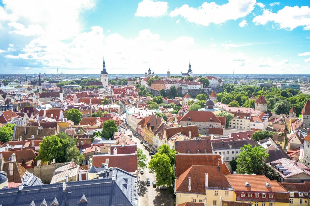 tallinn, estonia, old town, world heritage site, church of the stationary, bird's-eye view, roof, summer, europe, tallinn, tallinn, tallinn, tallinn, tallinn, estonia